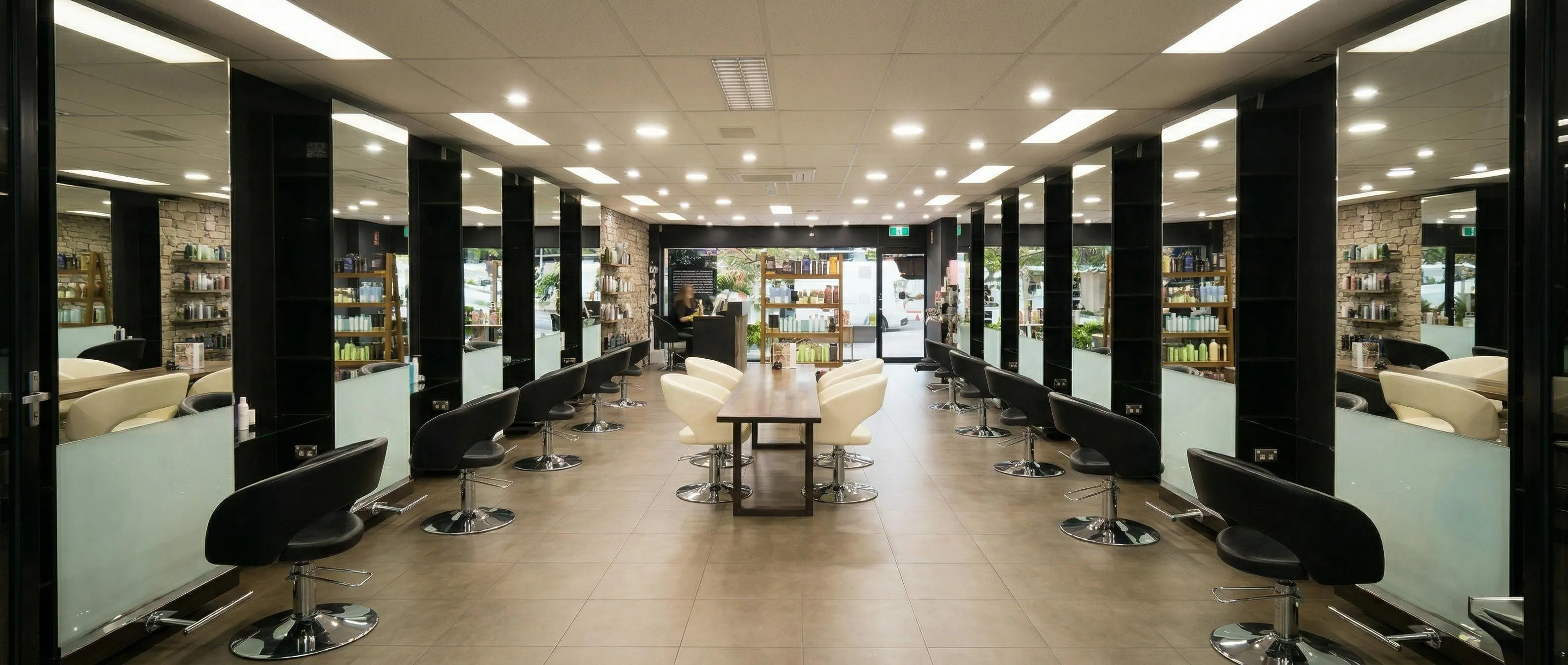 DC Hair Lounge salon interior, Baulkham Hills