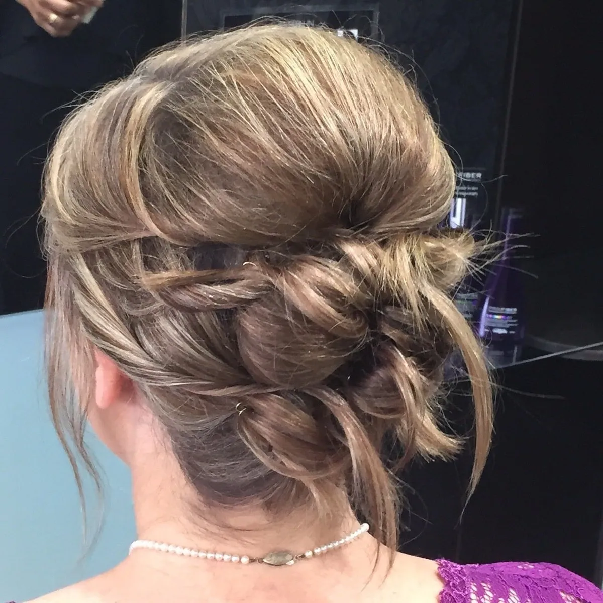 Intricate braided upstyle at DC Hair Lounge Baulkham Hills